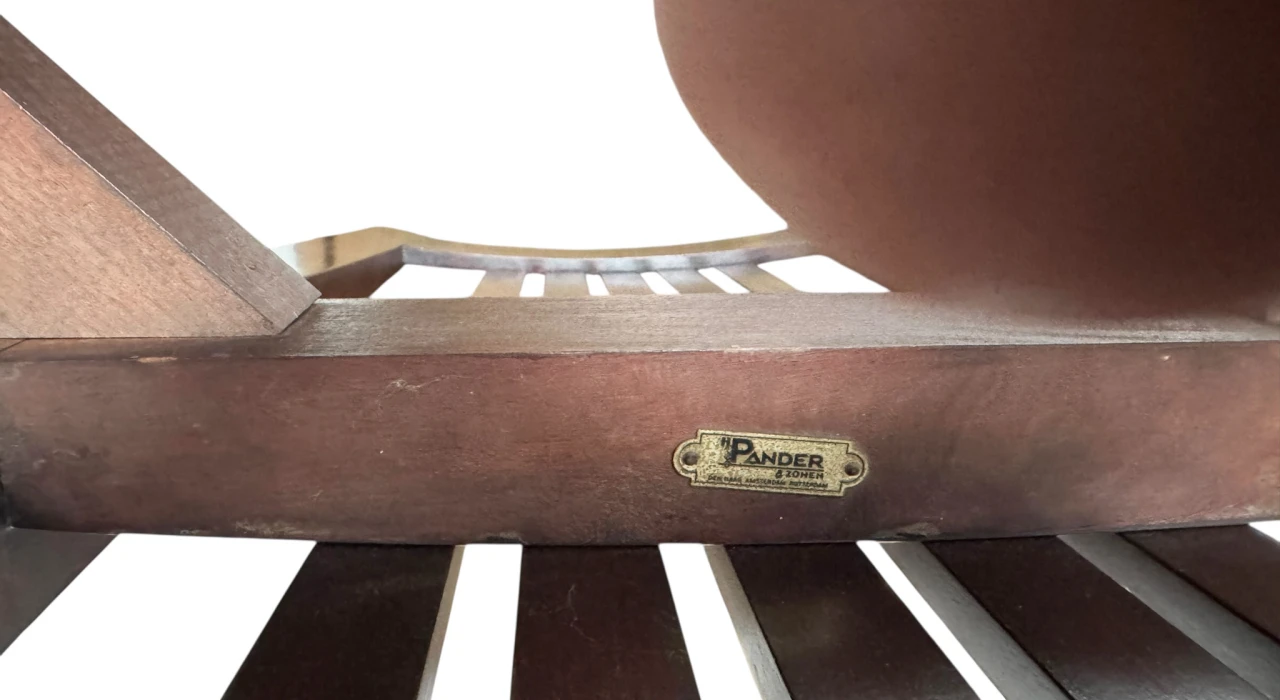 Art Deco Modernist High Back Chair by Hendrik Wouda for Pander, 1924